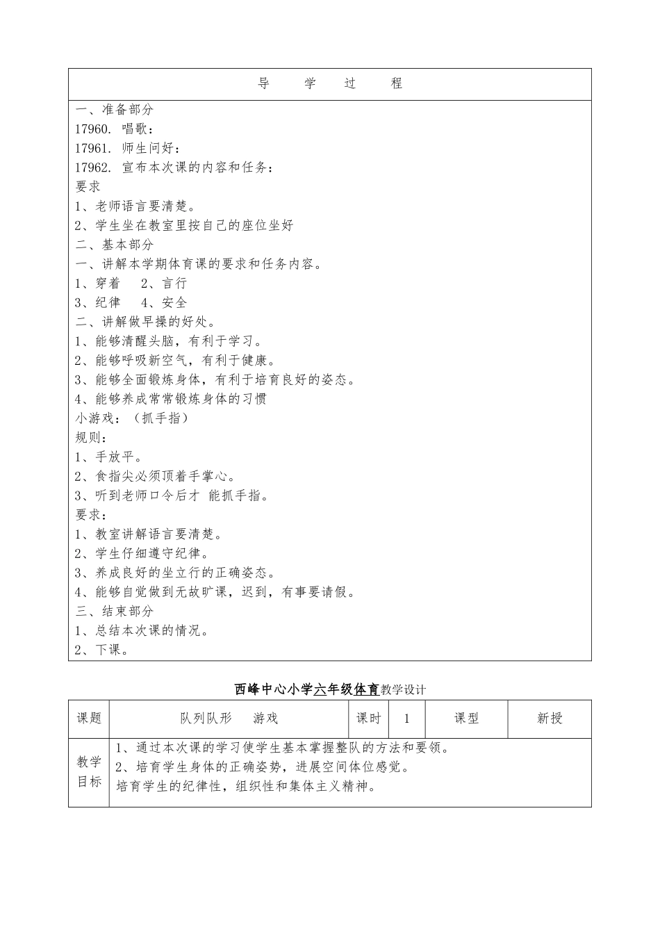 教案.教材-—最新2025-2025学年秋季学期小学体育六年级上册教案可打印_第2页