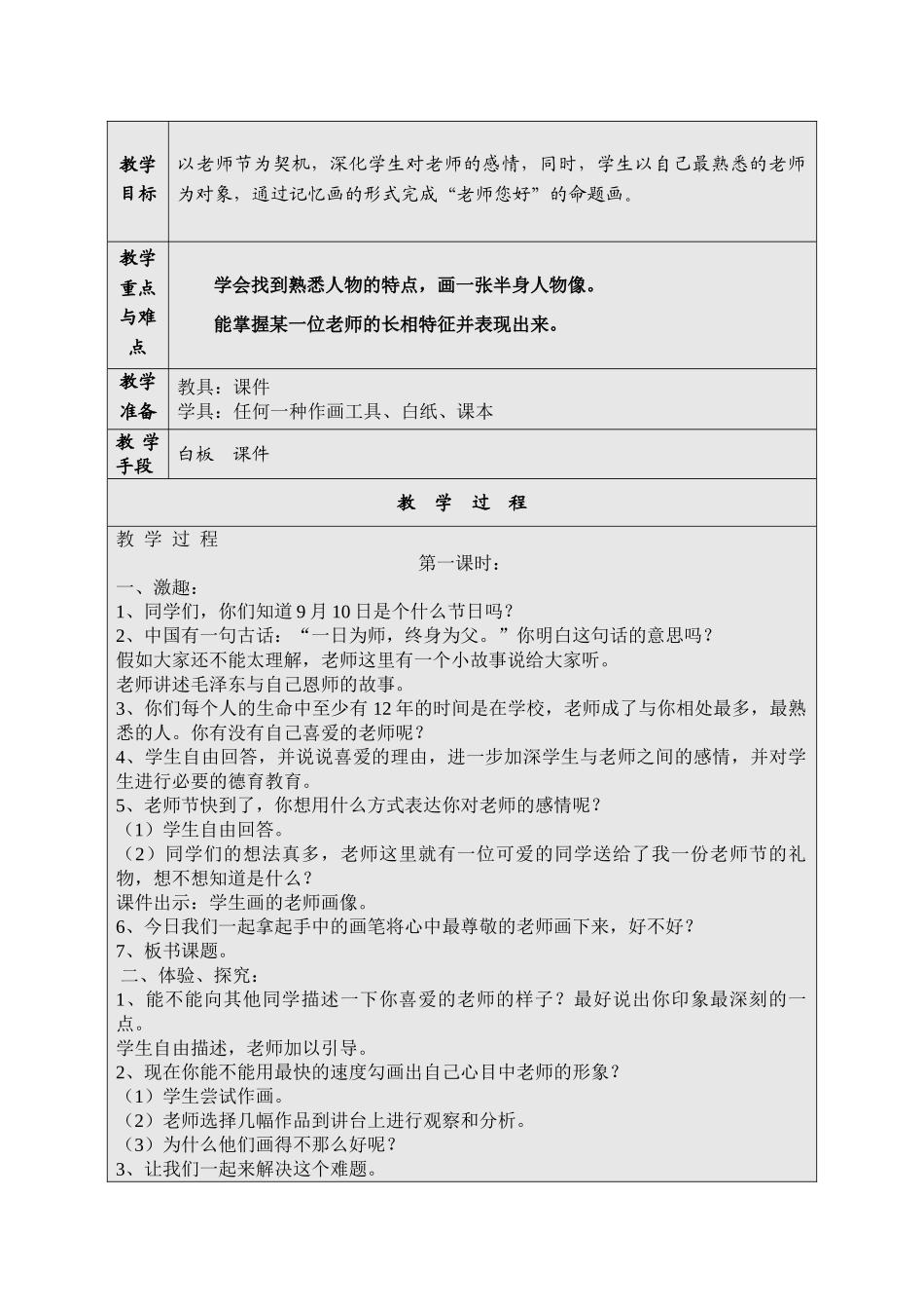 教案.教材-—最新2025-2025学年秋季学期湘教版小学三年级美术上册教案可打印完整_第2页