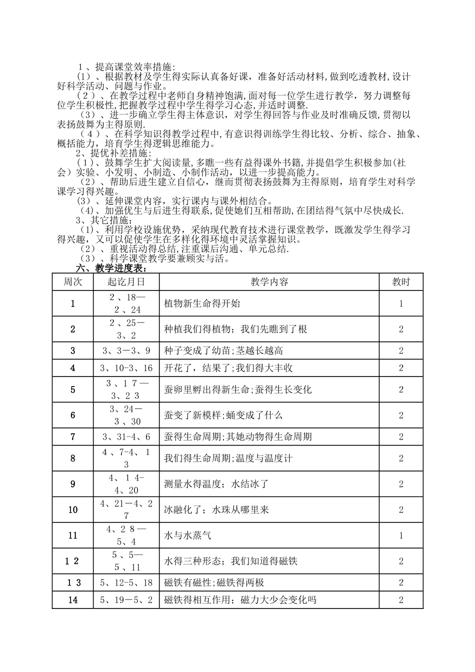 教育科学出版社三年级下册科学教案_第3页
