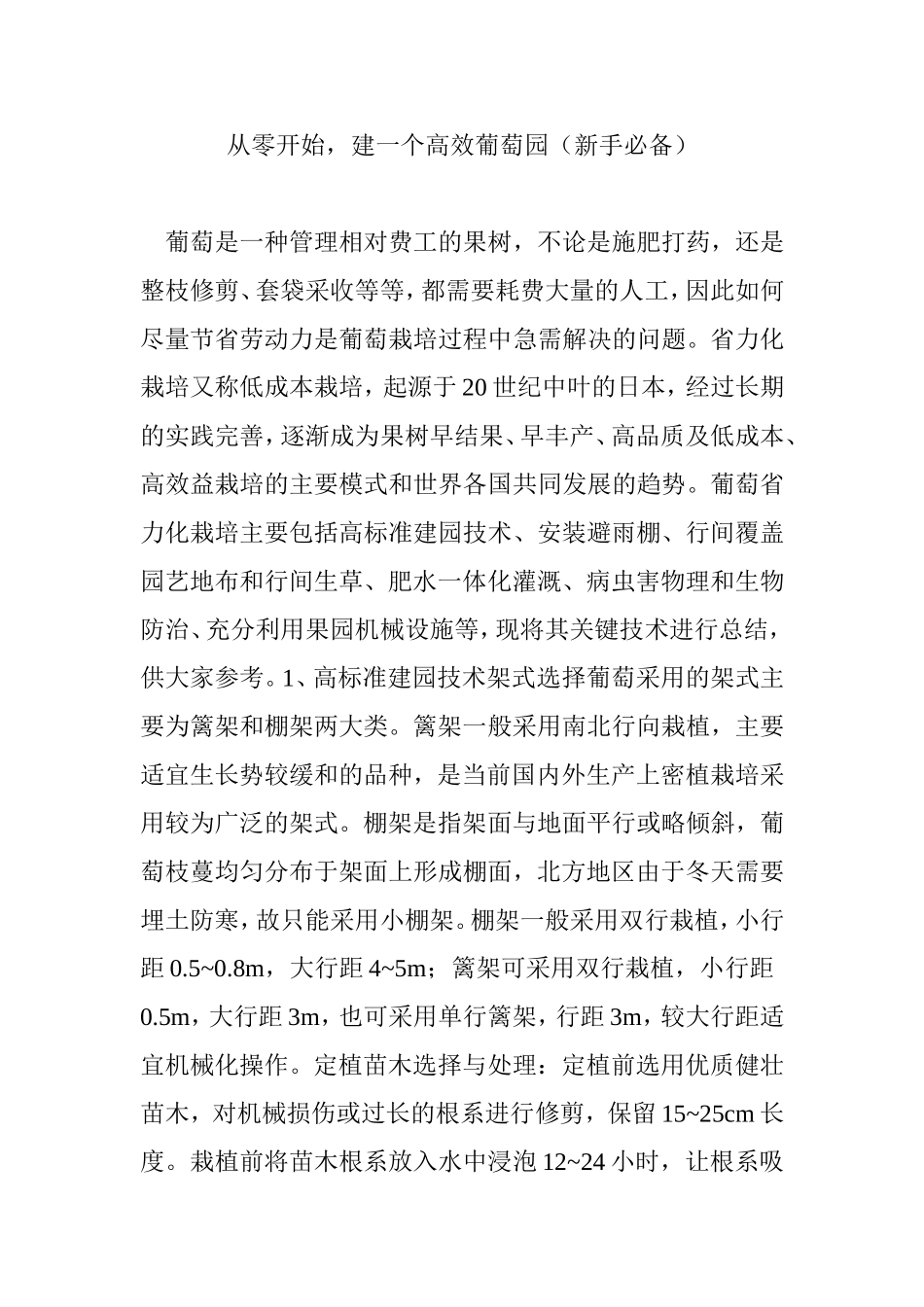 从零开始，建一个高效葡萄园（新手必备）_第1页