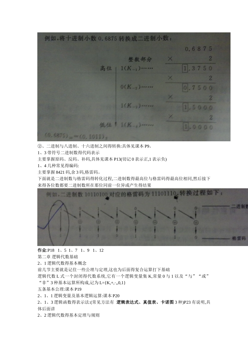 数字逻辑复习资料_第2页