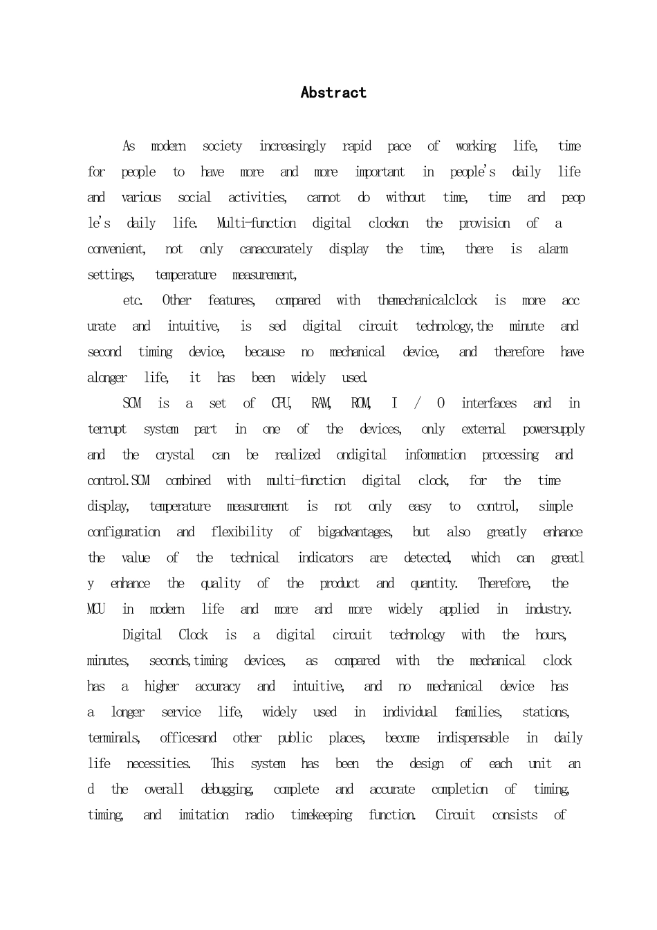 数字钟毕业论文_第3页