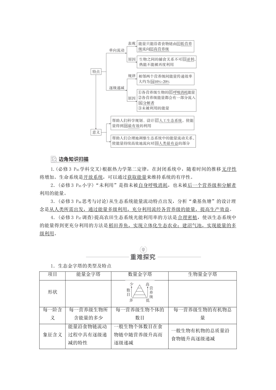 高考生物一轮复习 第9单元 生物与环境 第32讲 生态系统的功能教学案 新人教版必修3-新人教版高三必修3生物教学案_第2页
