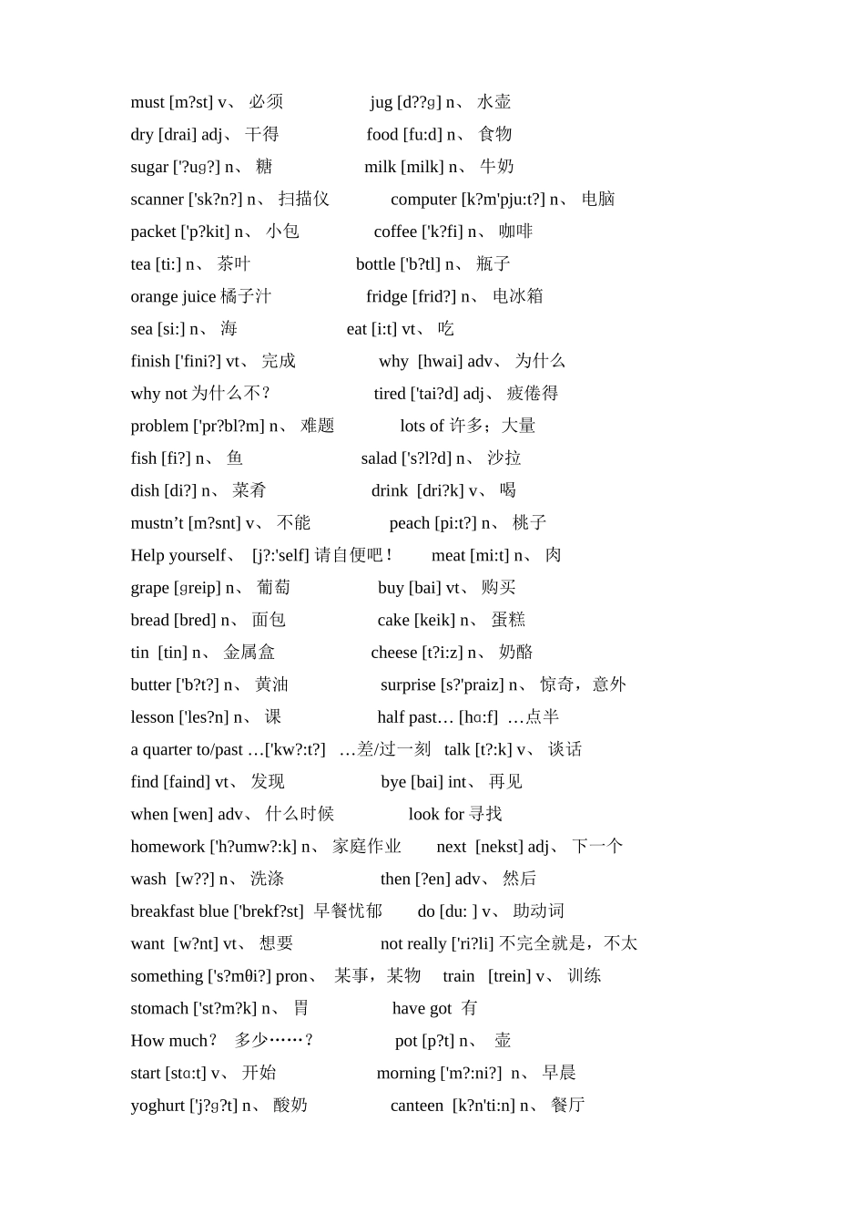新概念英语青少版1B单词表_第2页