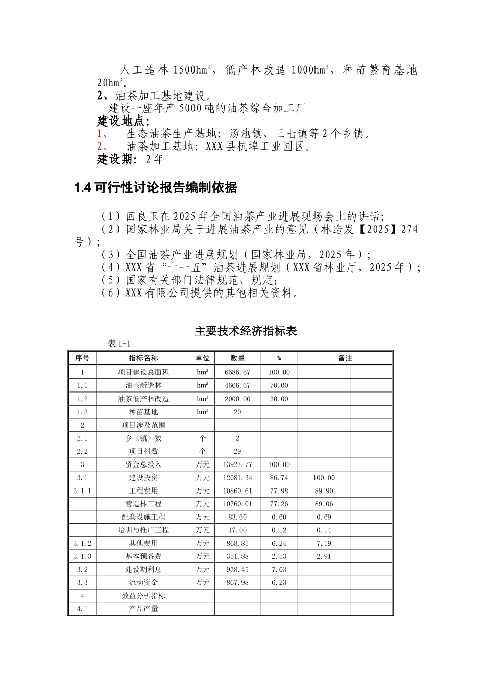 新荣久油茶产业化工程项目可行性研究报告_第3页
