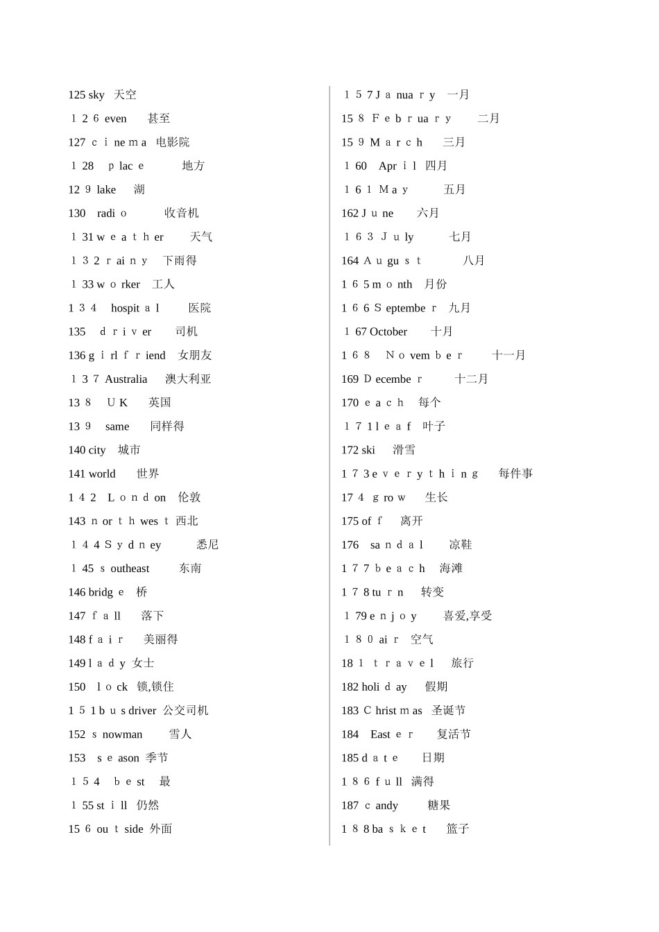 新课标2级单词与词组_第3页
