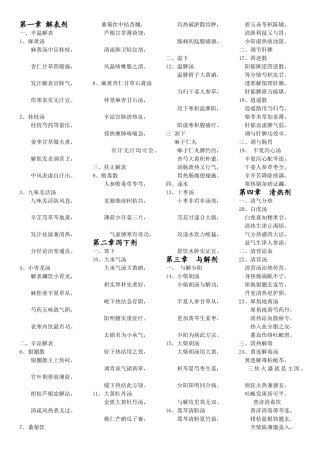 方剂学第七版方歌