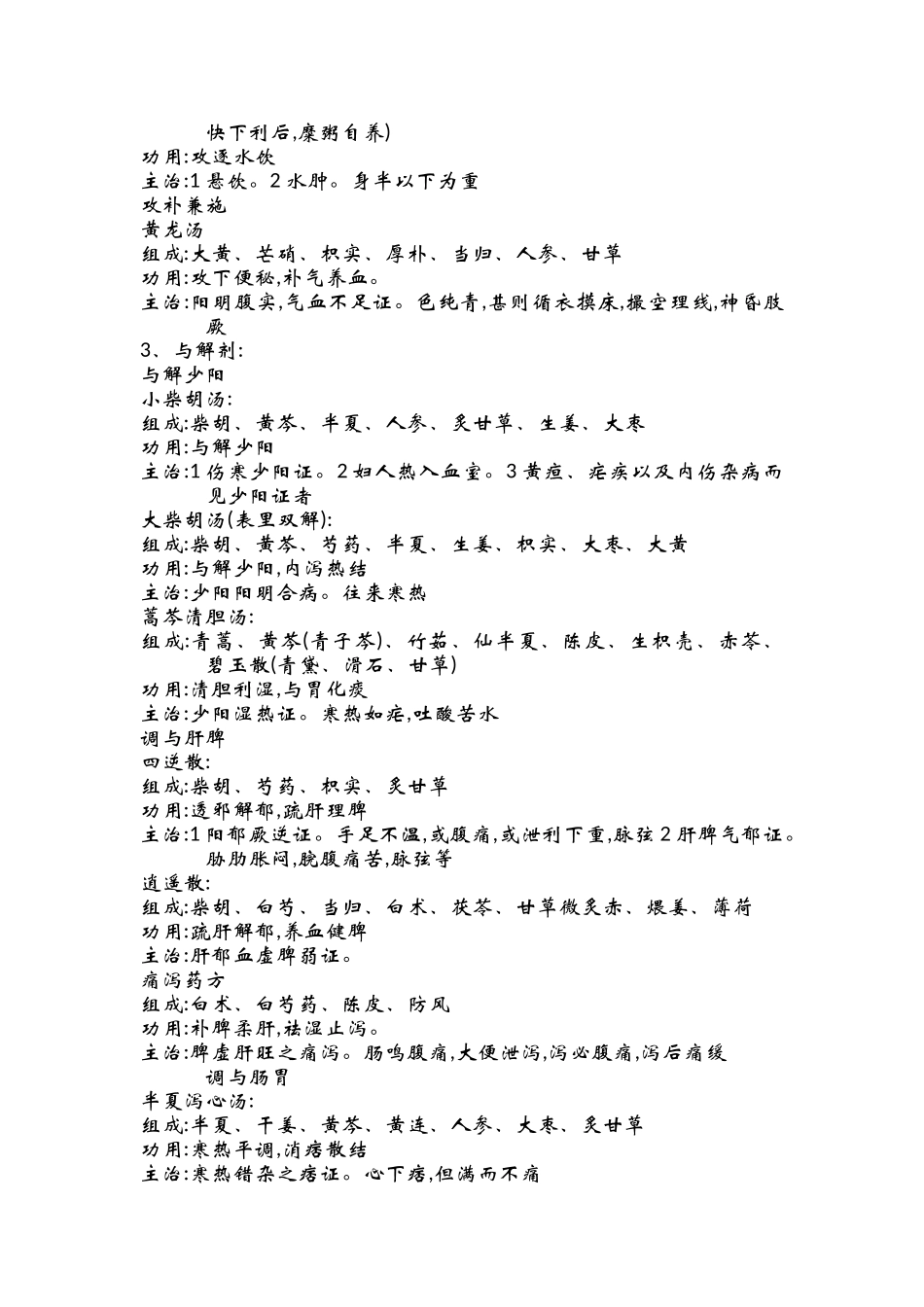 方剂组成功用主治_第3页