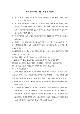 施工方案审批程序