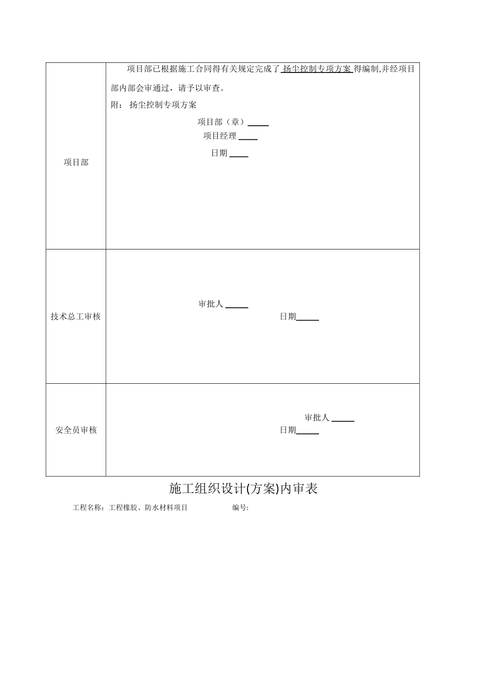 施工方案-各种内审表_第3页