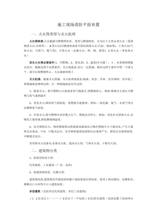 施工现场消防平面布置