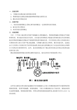 旋光度的测定
