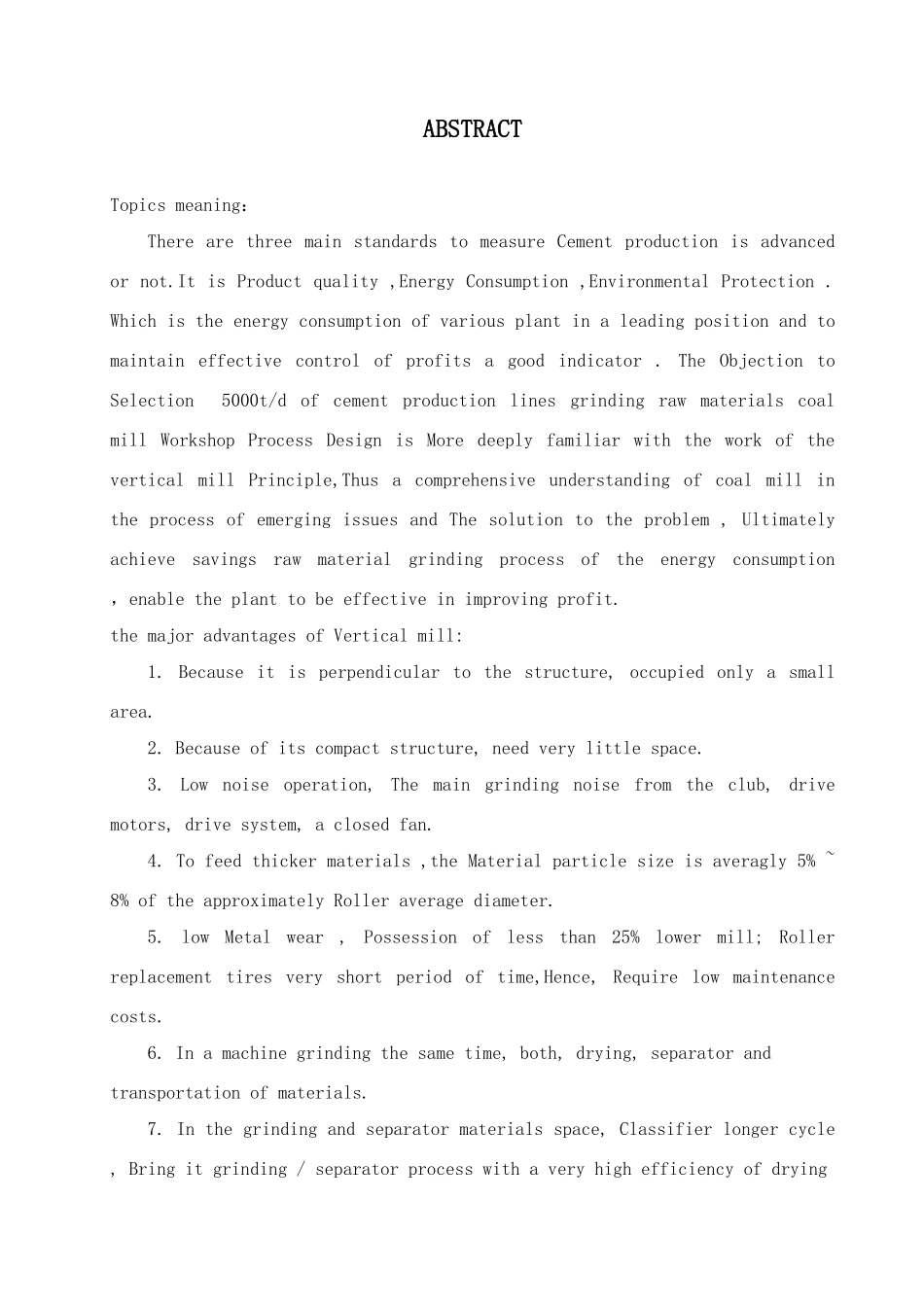 日产5000t水泥熟料生产线煤磨系统工艺设计大学本科毕业论文_第2页