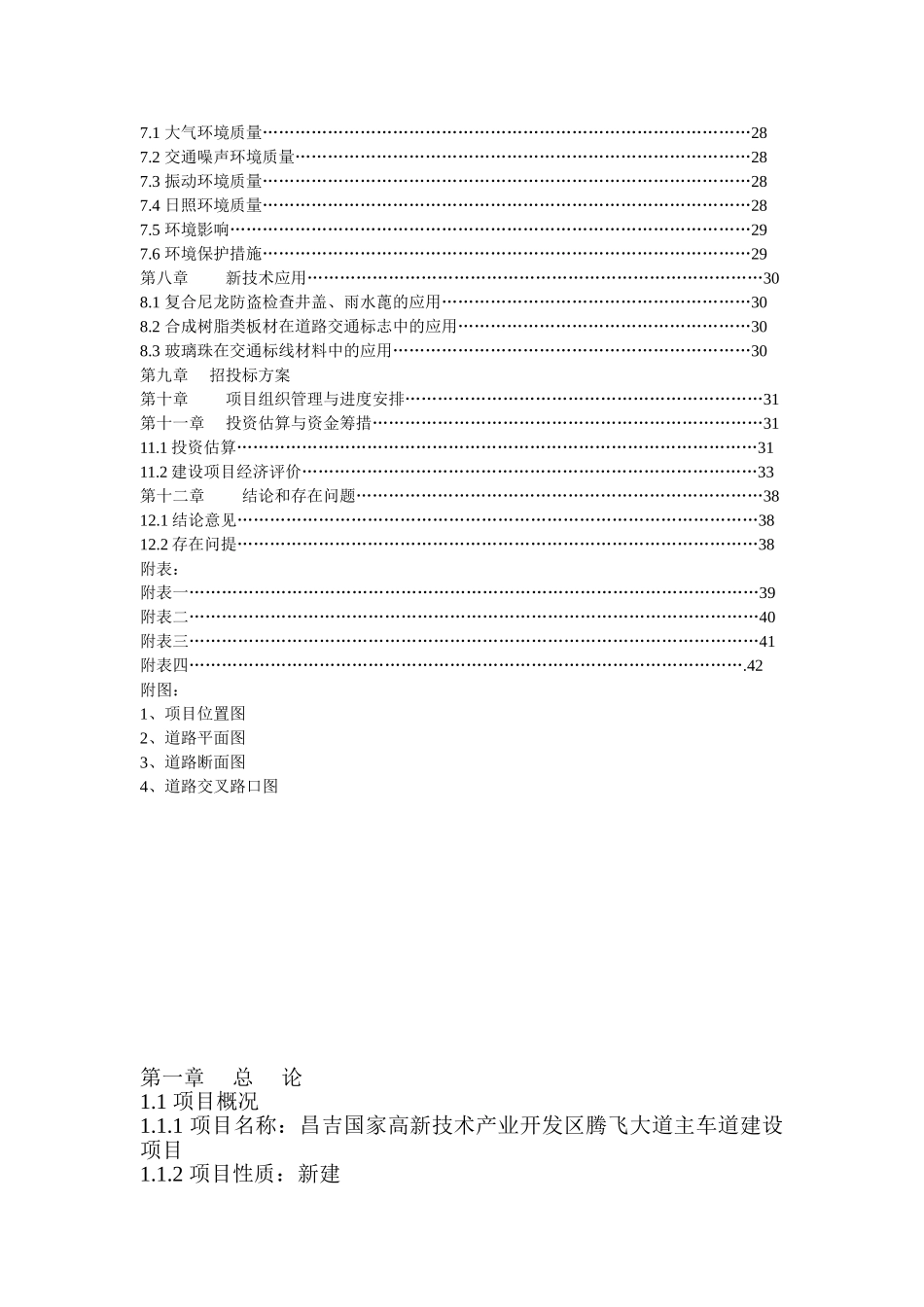 昌吉国家高新技术产业开发区道路可研报告_第3页