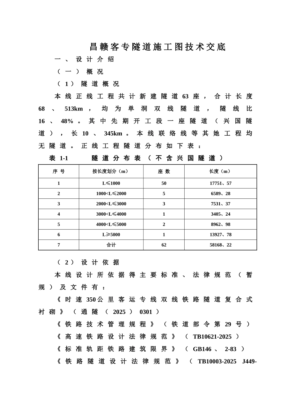 昌赣客专隧道施工图技术交底_第1页