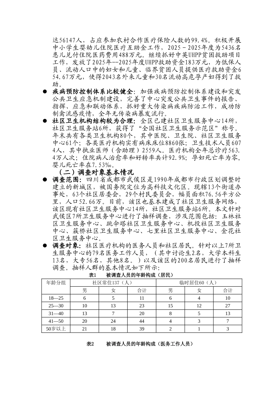明天的健康在那里-—成都市武侯区社区医疗现状调查及分析本科学位论文_第2页