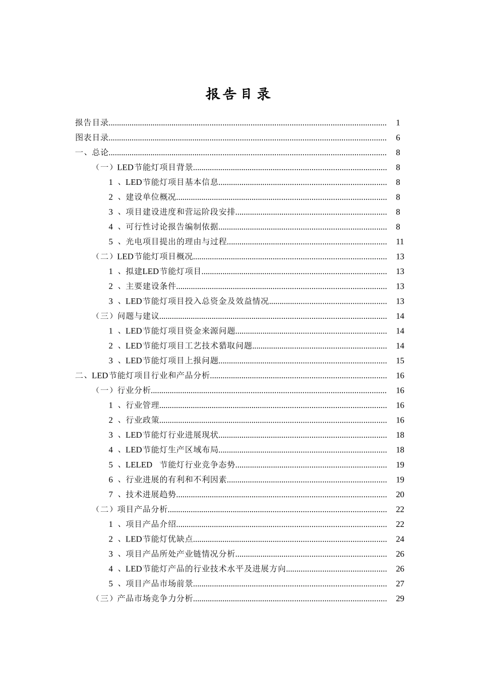 星星照明节能电器有限责任公司led节能灯项目可行性研究报告_第2页