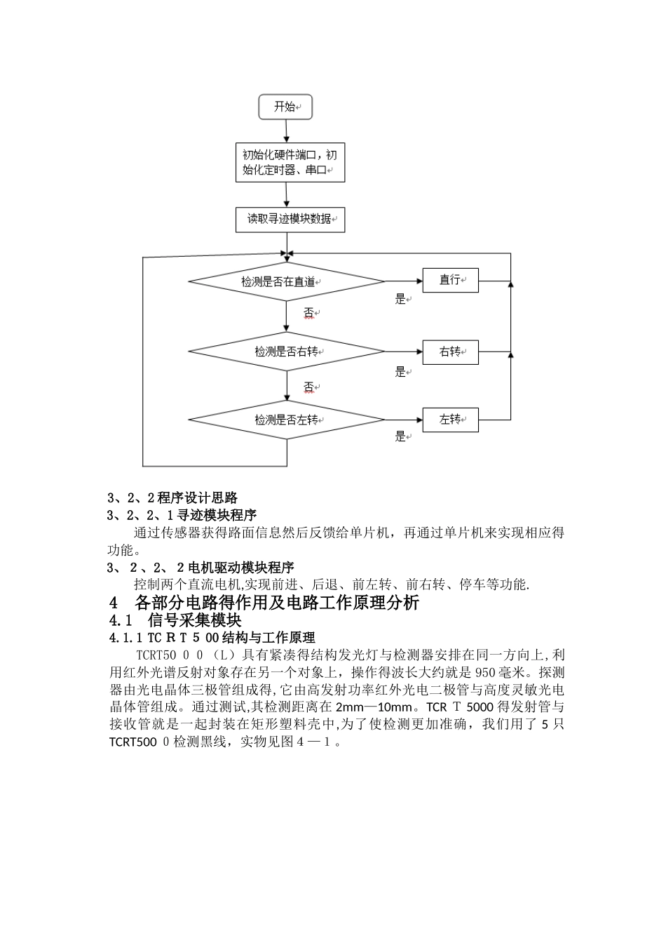 智能循迹小车实验报告_第3页