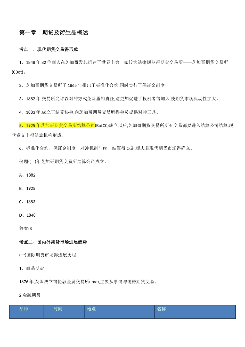 最全《期货及衍生品基础》三色笔记_第1页