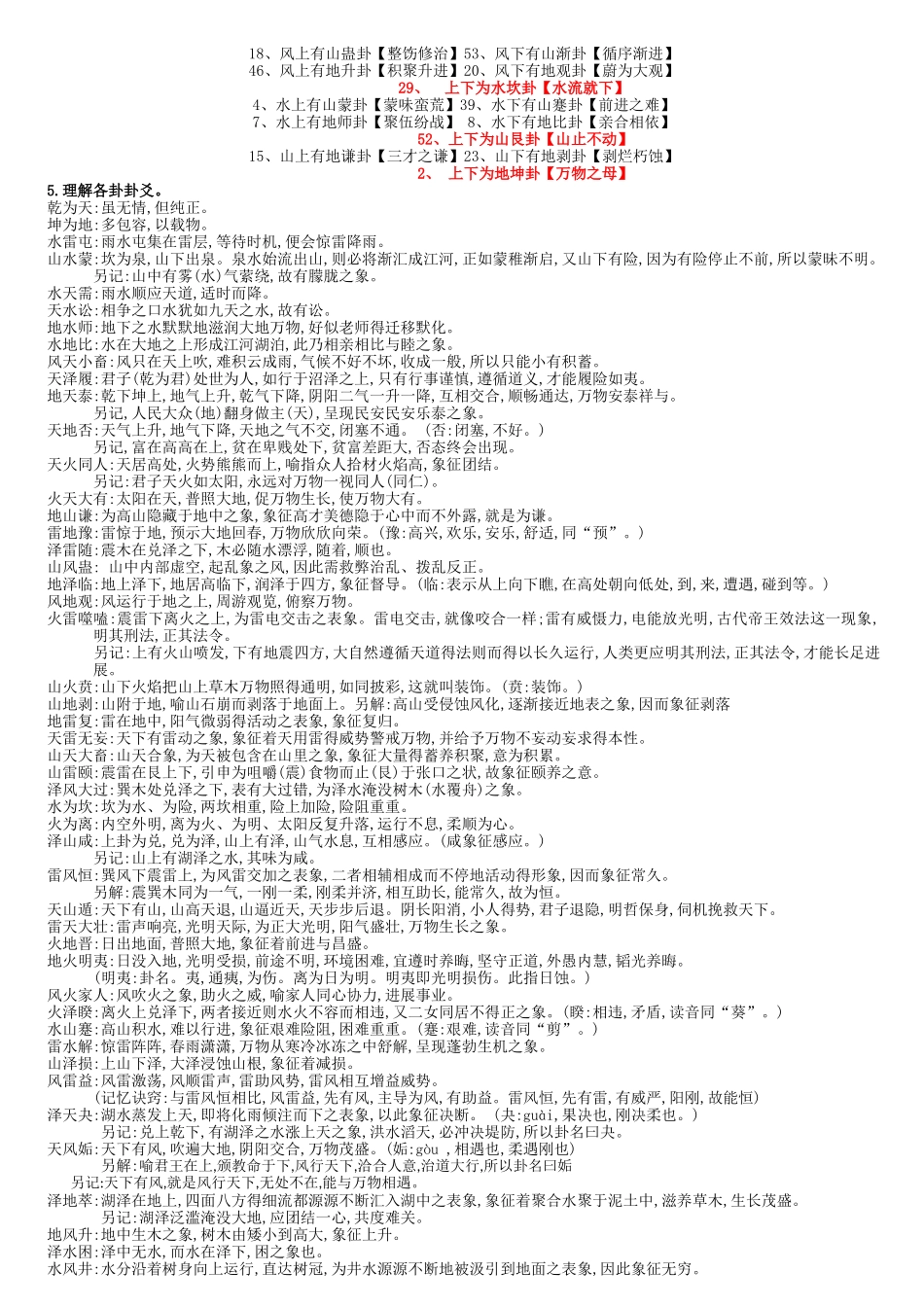 最经典的六十四卦速记法及图解_第2页