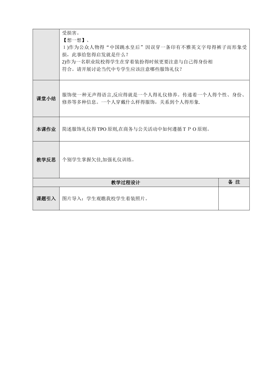 服饰礼仪教案_第2页