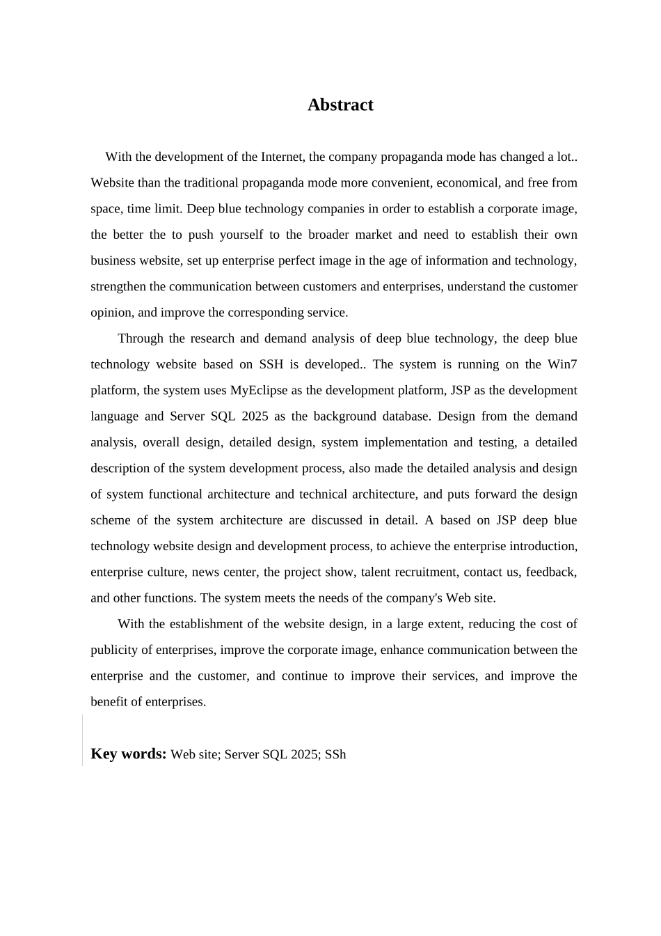 本科毕业设计---基于web的深蓝科技网站的设计与实现_第3页