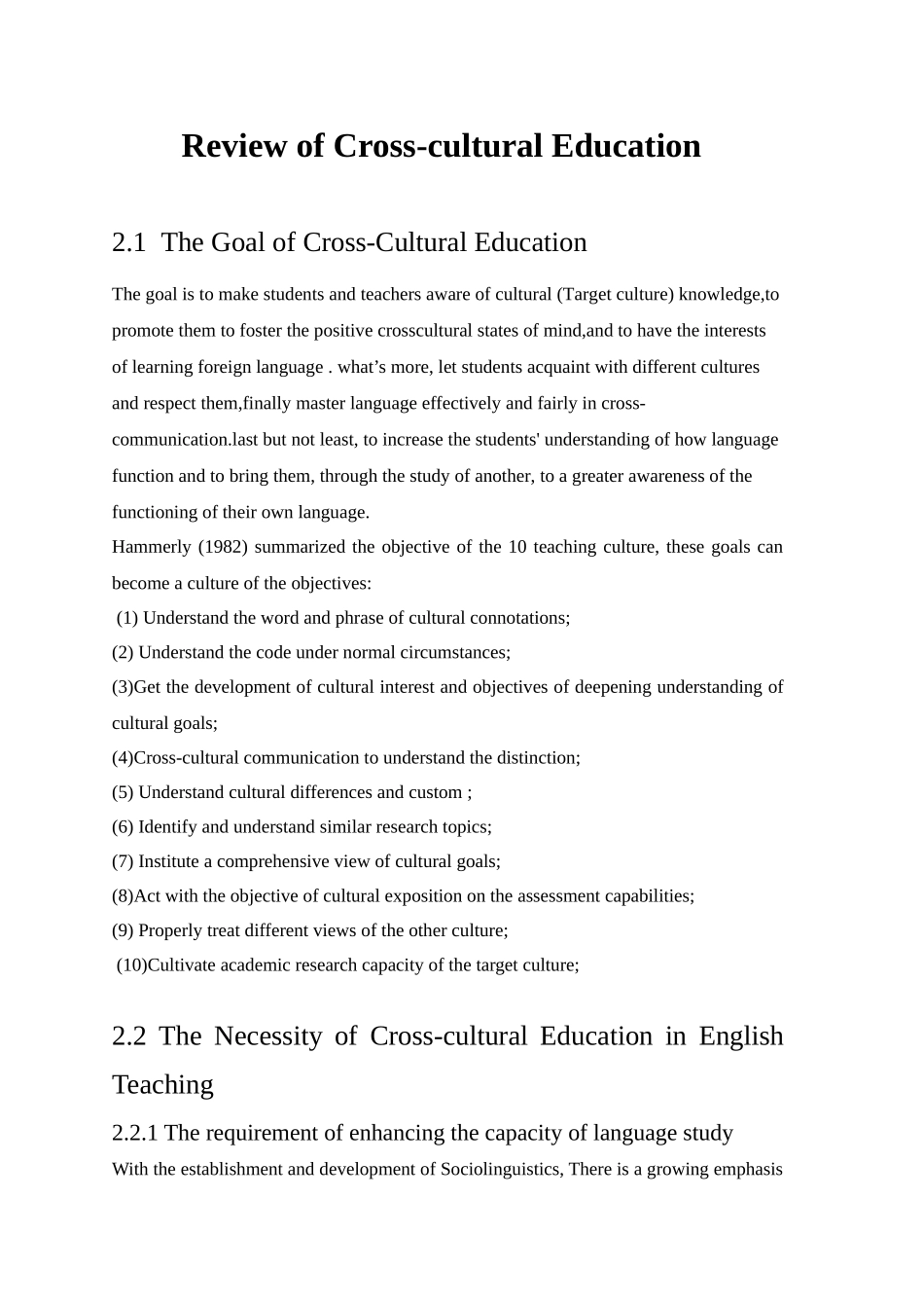 本科毕业设计-on-crosscultural-education-in-english-language-teaching--英语.doc_第3页