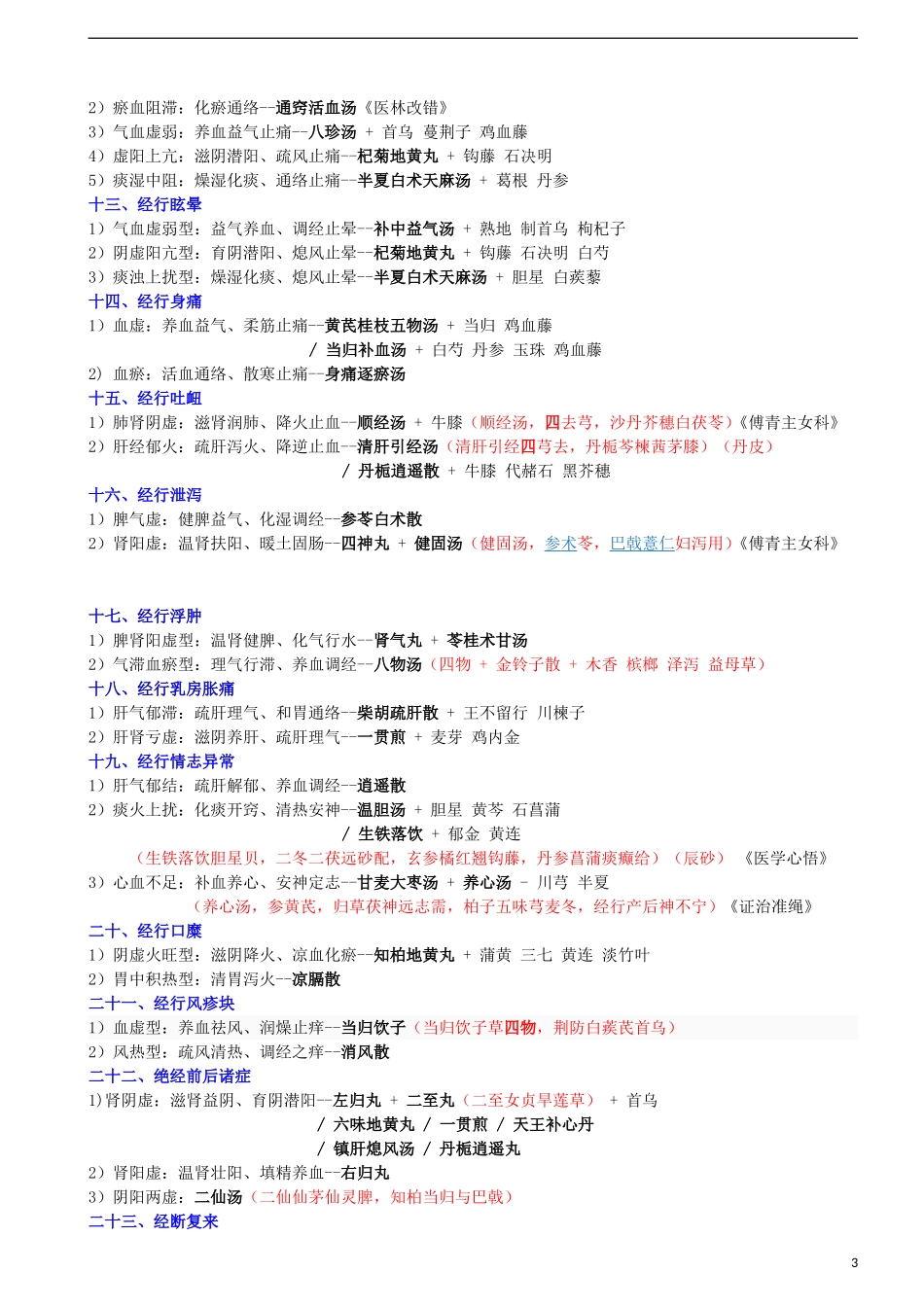 中医妇科学知识点梳理汇总_第3页