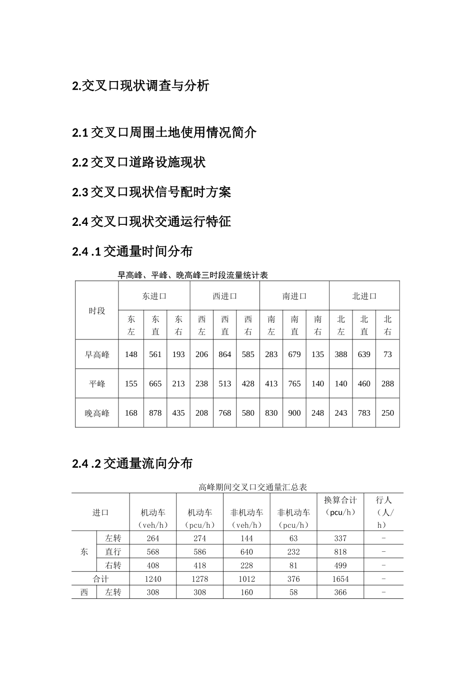 交叉口现状调查与分析_第1页