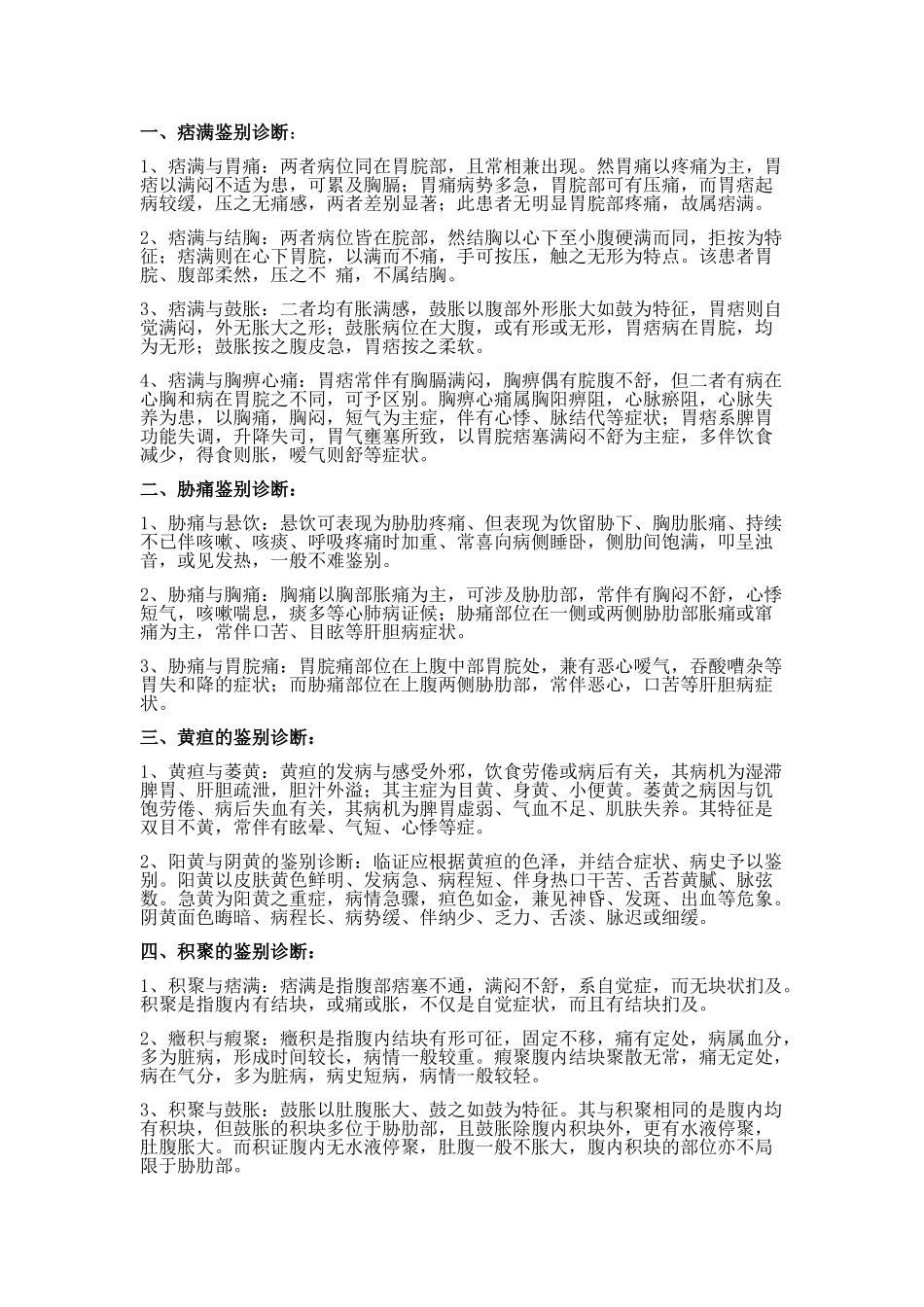 痞满鉴别诊断_第1页