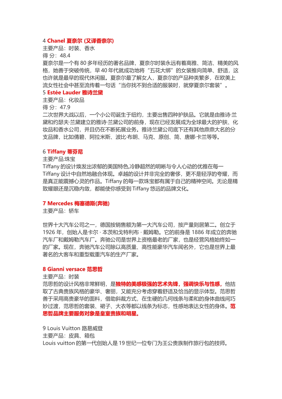 世界奢侈品品牌简介_第2页