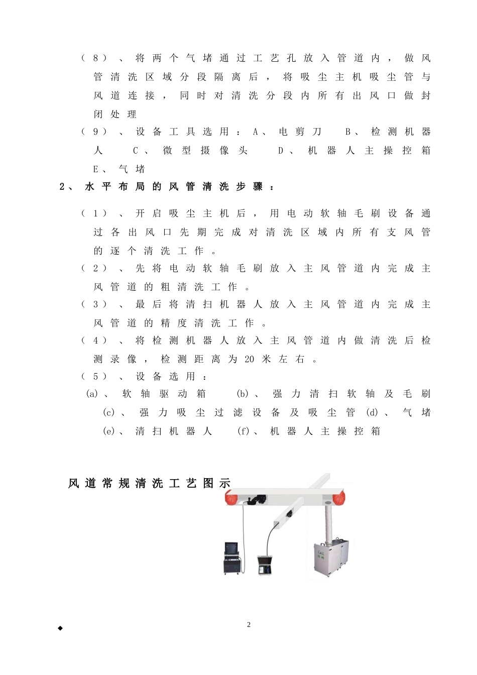 中央空调风管清洗工程施工技术工艺_第2页