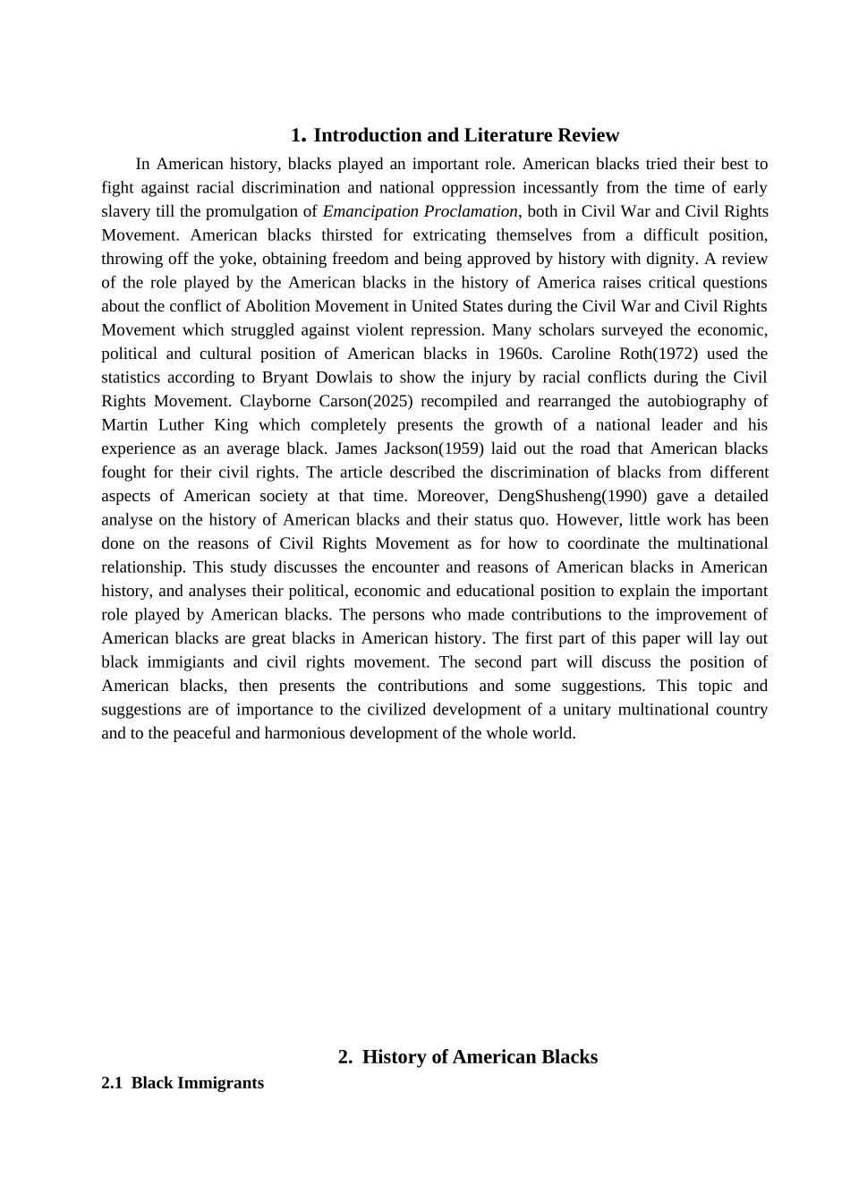 本科毕业设计-美国历史上黑人所扮演的角色_第3页