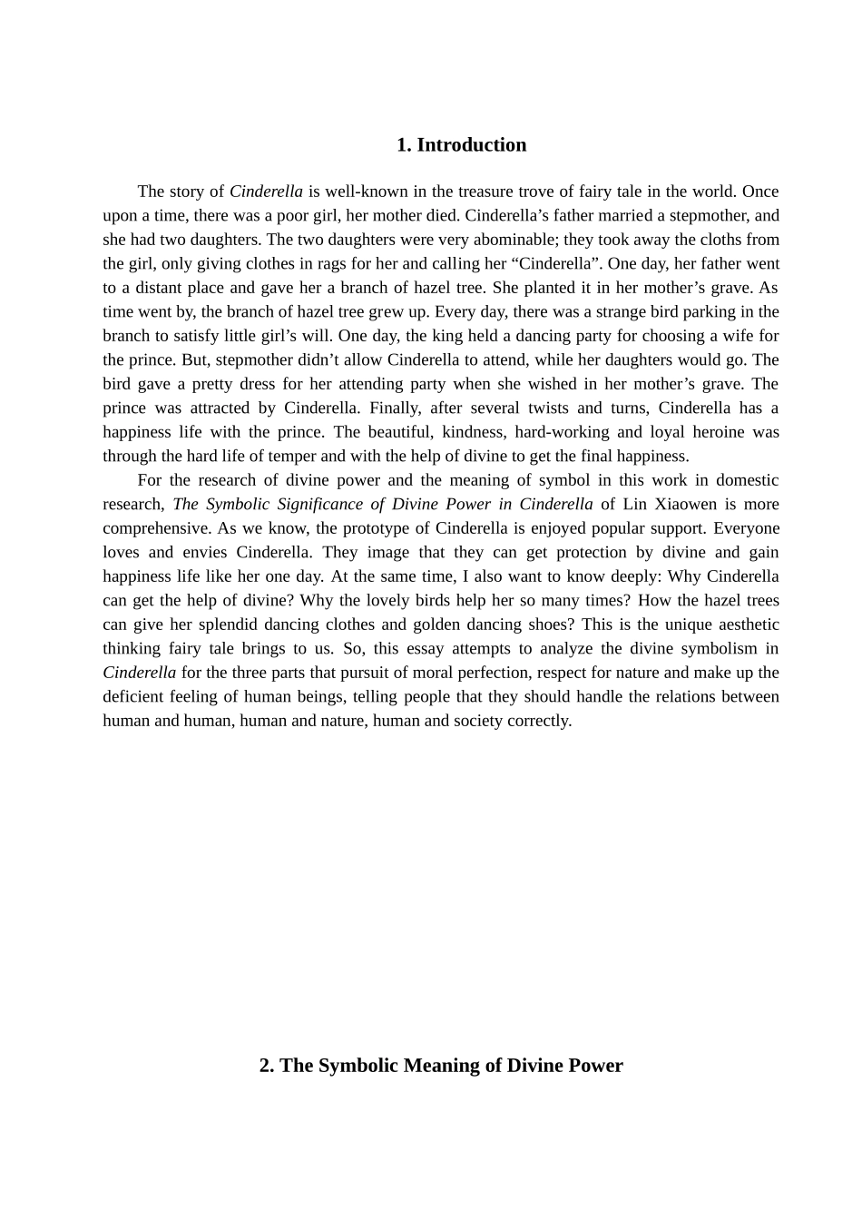 本科毕业设计-论《灰姑娘》中神力的象征意义_第3页
