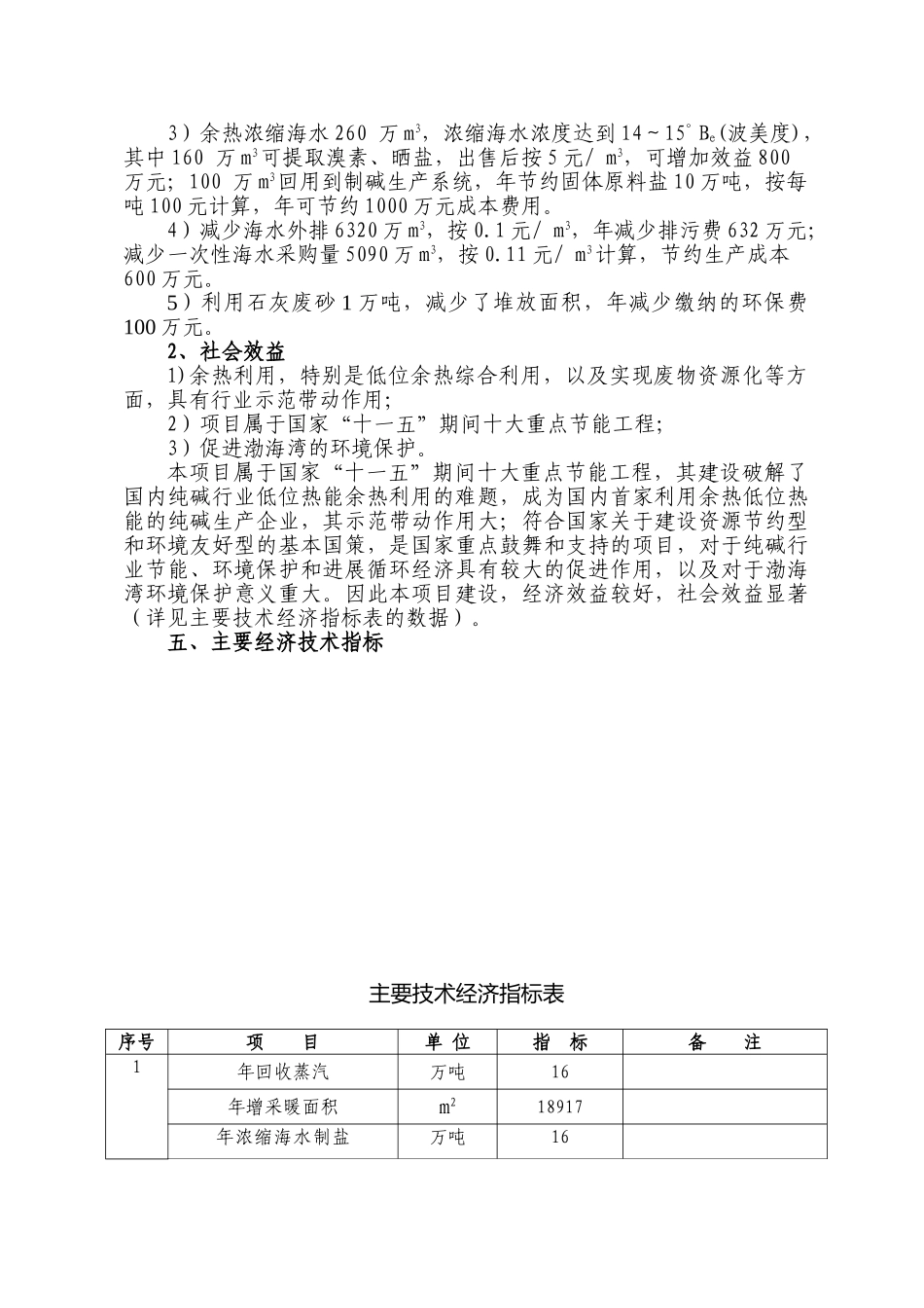 某化工厂制碱余热综合利用项目可行性研究报告_第3页