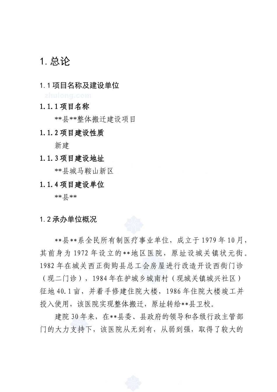 某医院建设项目可行性研究报告_第3页