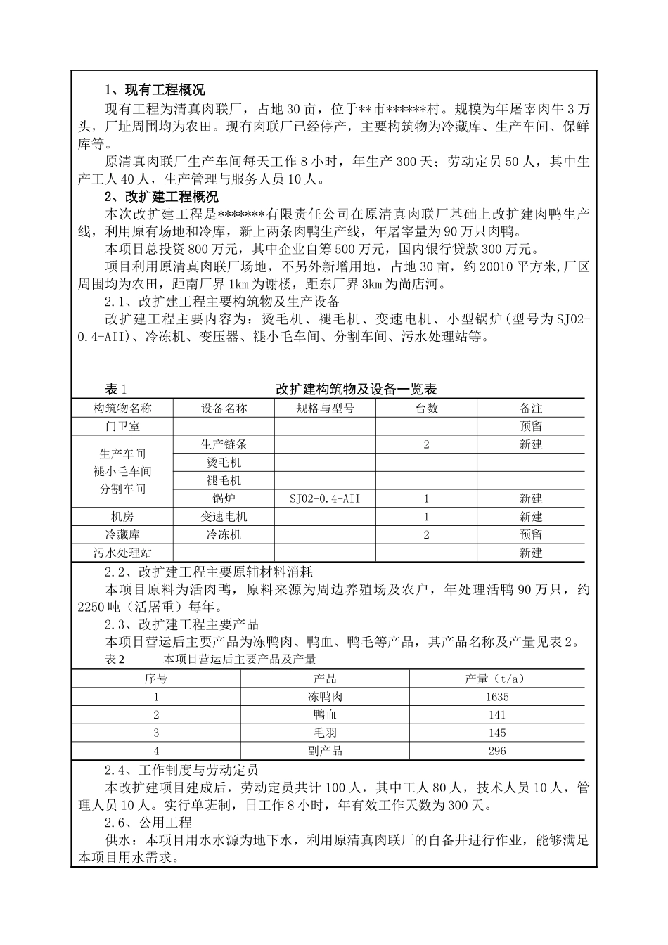 某厂90万只肉鸭生产线项目环境评估报告书_第3页