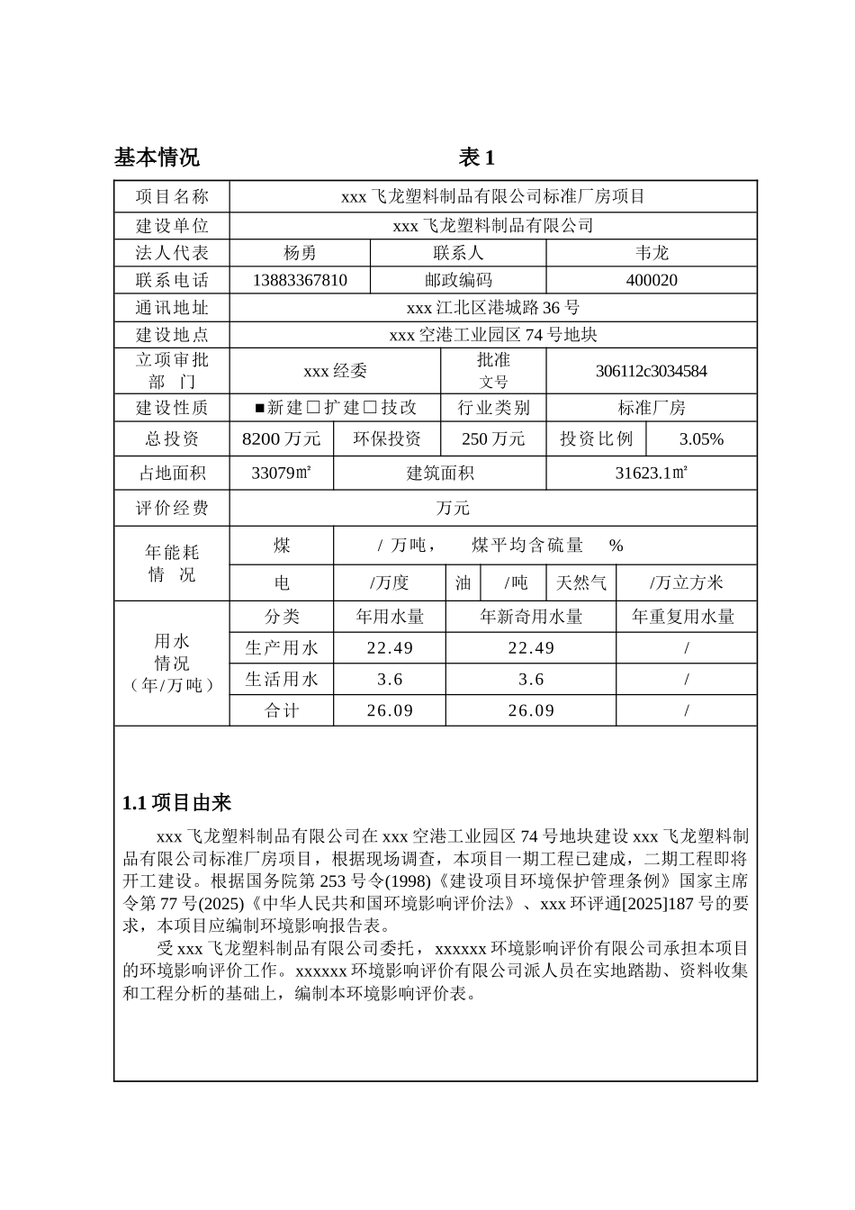 某塑料制品有限公司新建厂房项目环境评估报告_第2页