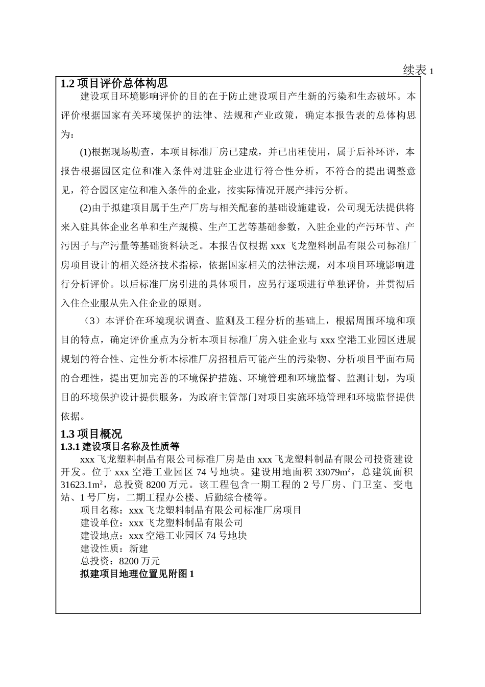 某塑料制品有限公司新建厂房项目环境评估报告_第3页