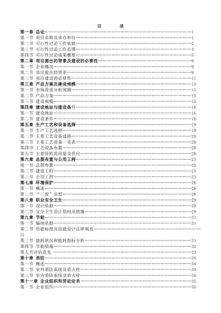 某某印染公司新厂建设项目可行性研究报告书