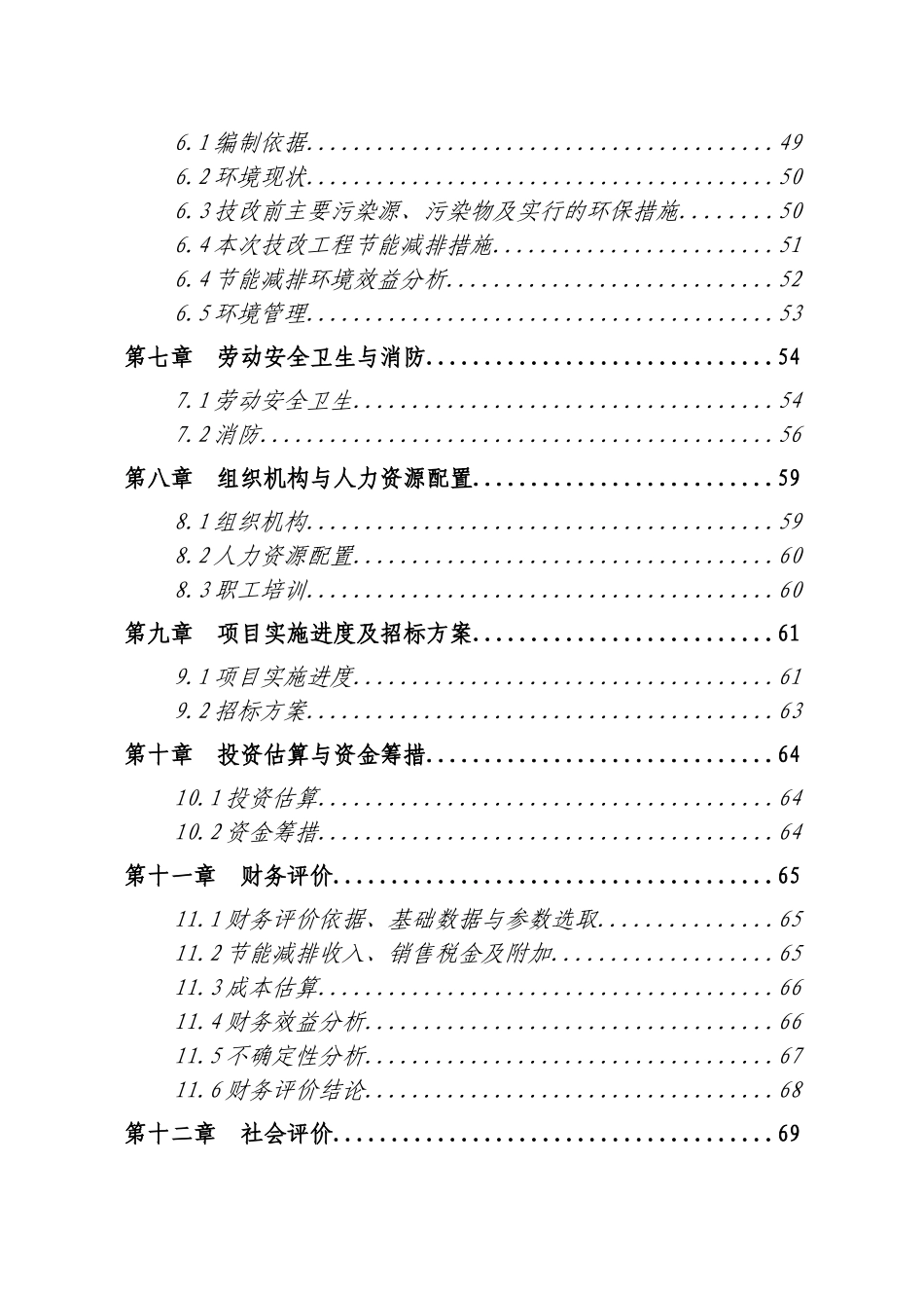 某某氮肥厂节能减排技术改造项目可行性研究报告-优秀甲级资质可研报告、资金申请报告_第2页