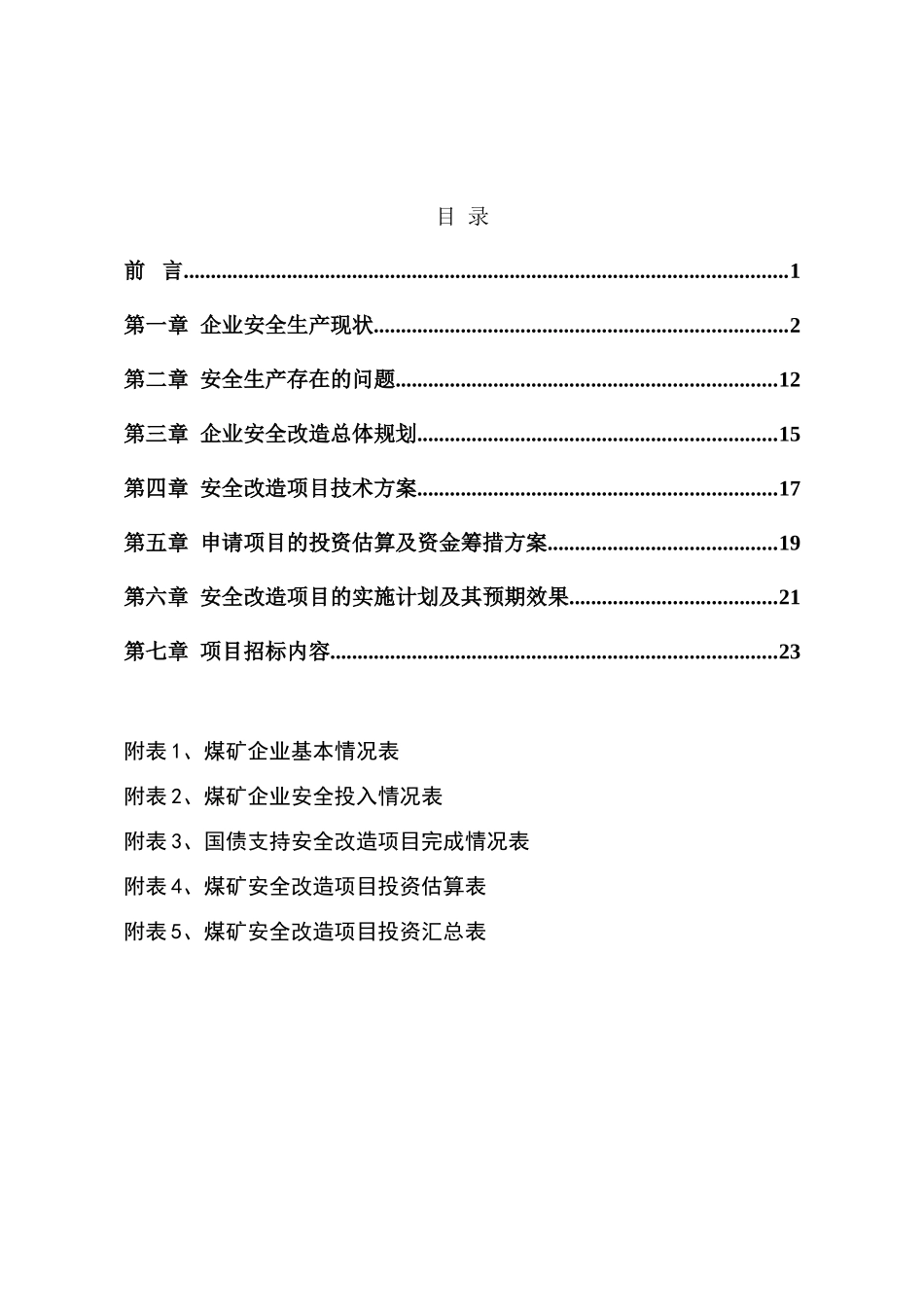 某煤矿安全改造项目可行性研究报告_第2页