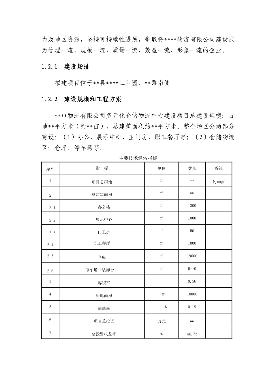 某物流基地建设项目可行性研究报告_第3页