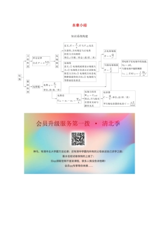 （北京专用）高考物理总复习 第九章 本章小结素材-人教版高三全册物理素材