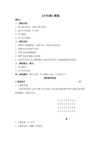 《乒乓球》教案