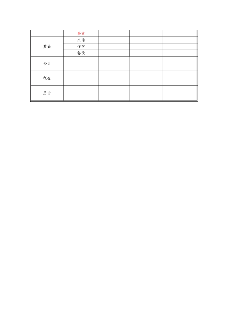 栏目制作预算表_第3页