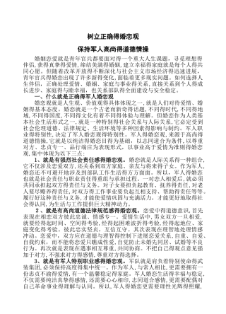 树立正确的婚恋观