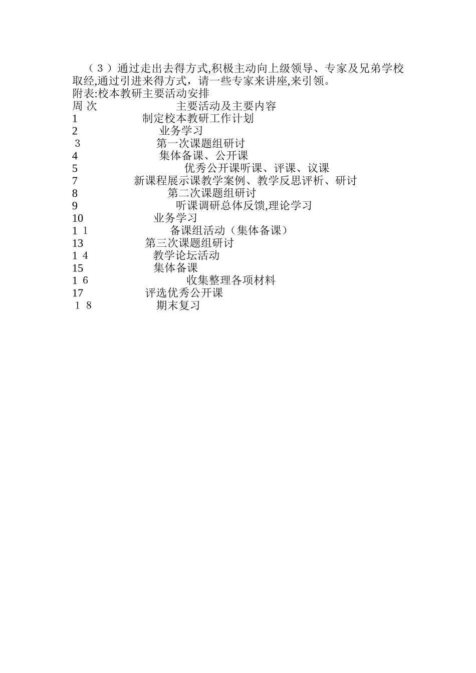 校本教研工作计划_第3页