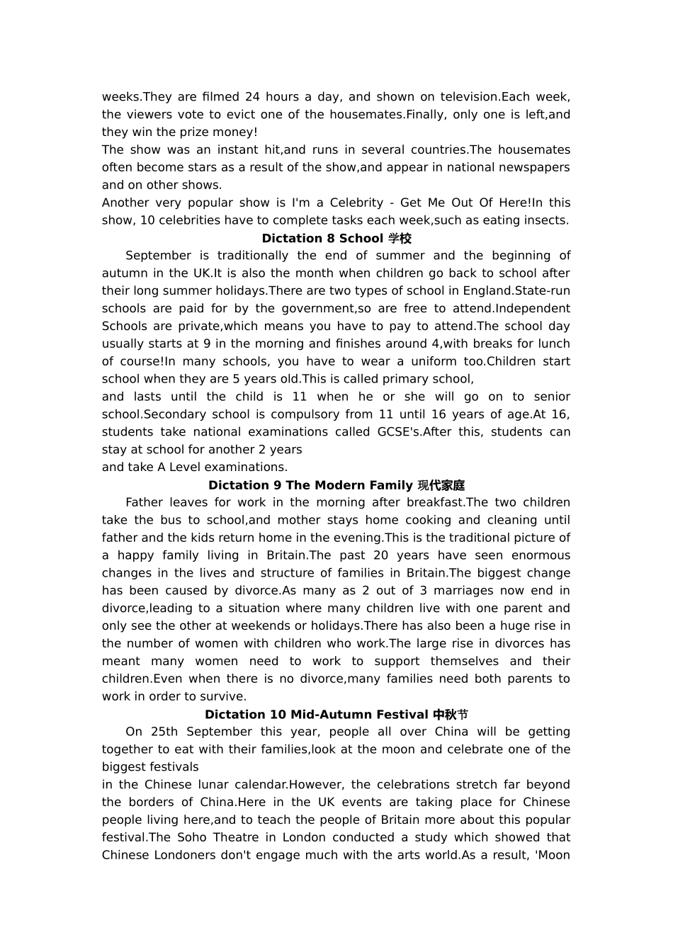 Dictation 1 Superstition 迷信_第3页