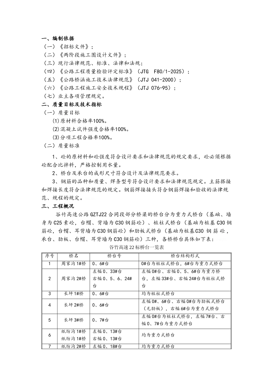 桥台、承台施工方案_第1页